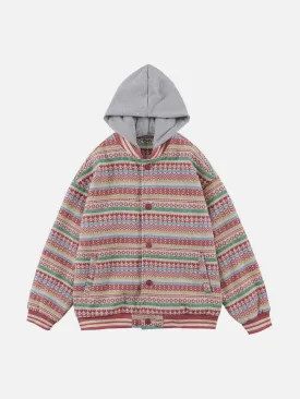 AlanBalen® - Colorful Knit Hoodie