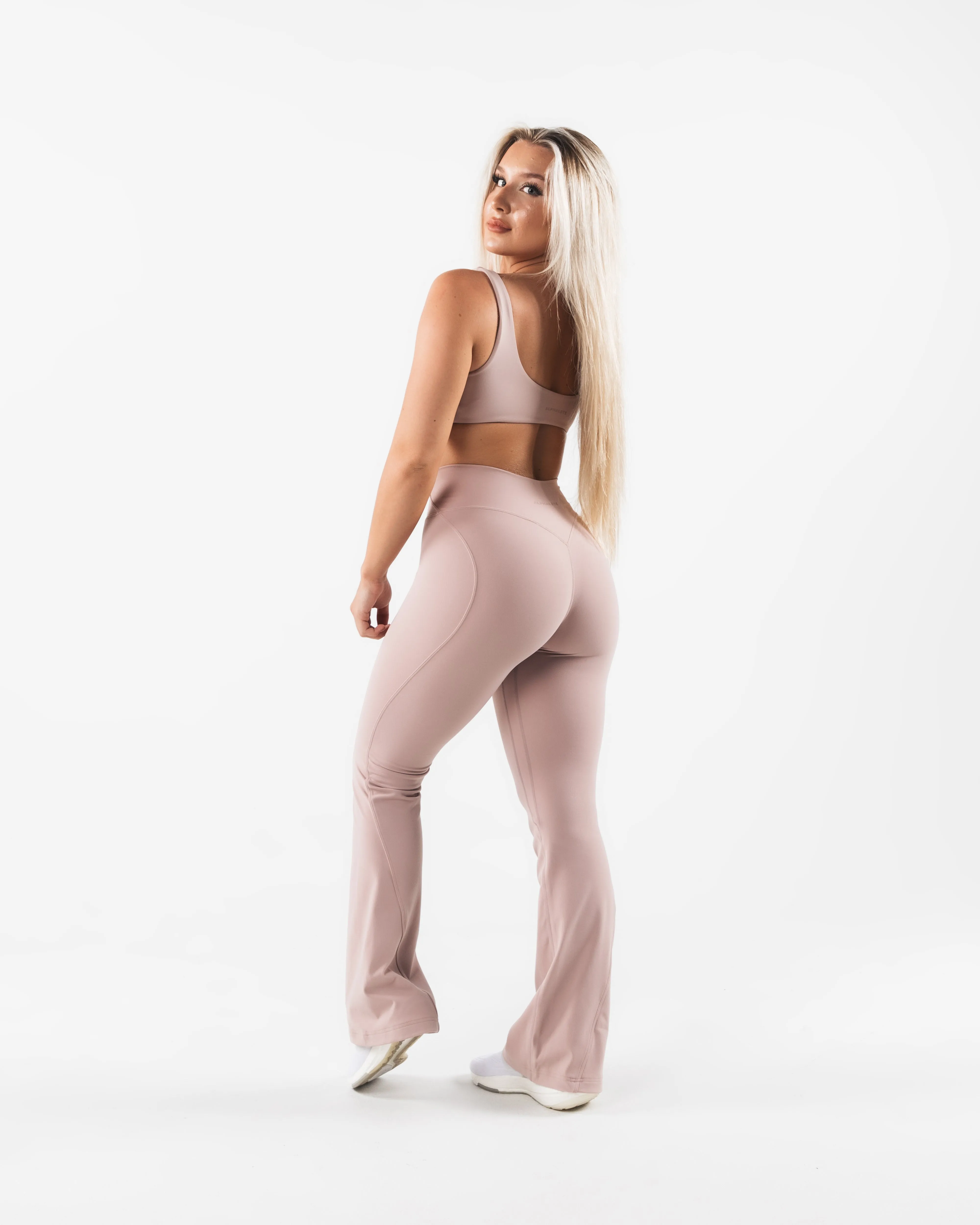 Aura Flared Pant - Porcelain