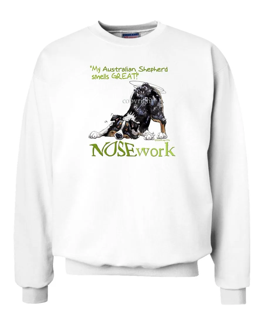 Australian Shepherd  Black Tri - Nosework - Sweatshirt