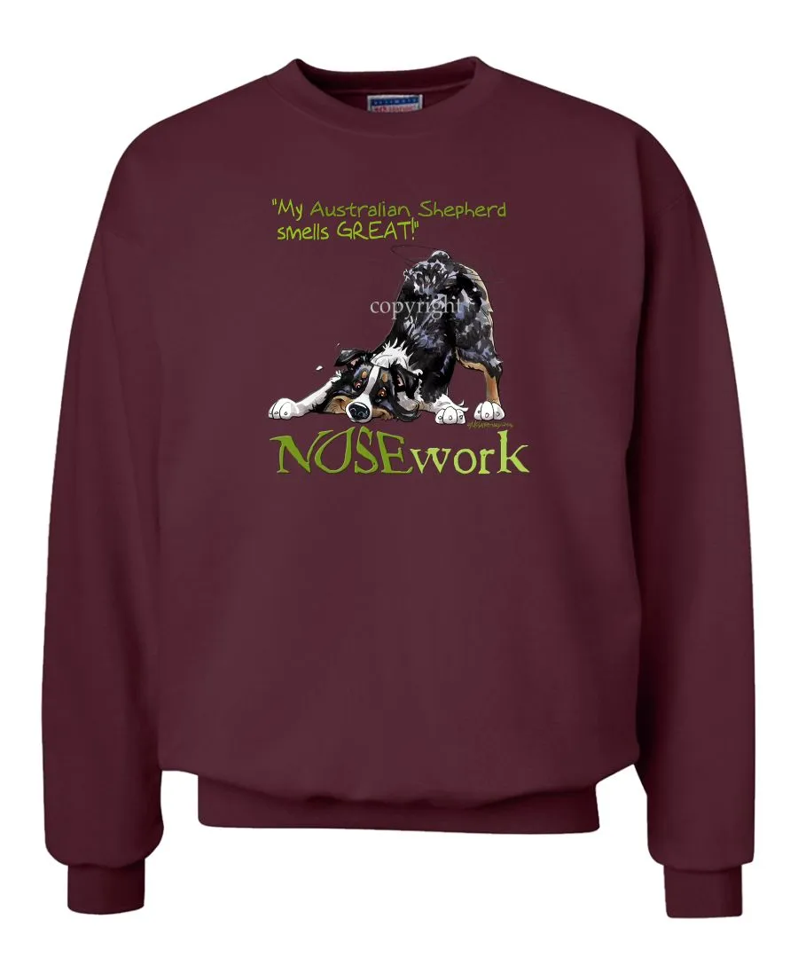 Australian Shepherd  Black Tri - Nosework - Sweatshirt