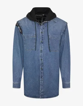 Balenciaga Denim Twinset Hooded Shirt