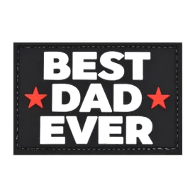 Best Dad Ever Patch Black