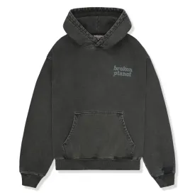 Broken Planet Basics Washed Soot Black Hoodie