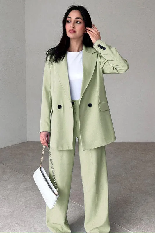 By Claude WOMEN FASHION BLAZERS SUIT SET