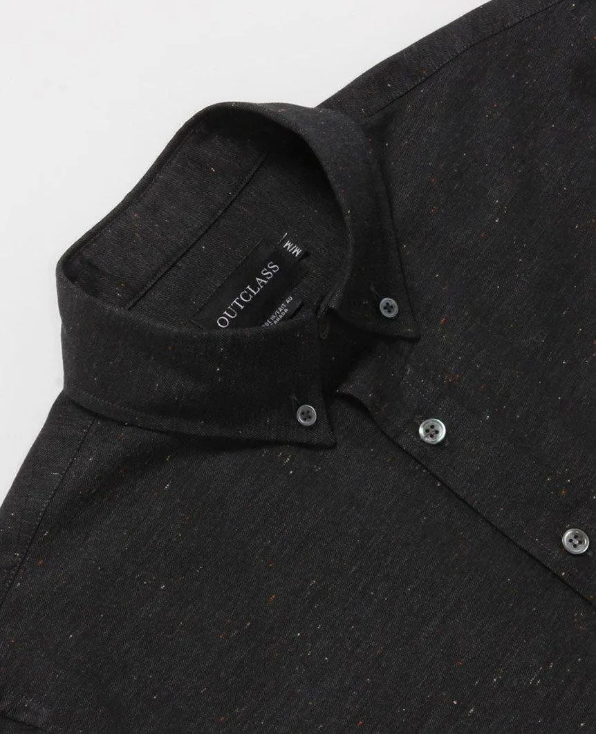 Charcoal Flecked Shirt