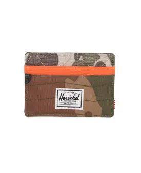 Charlie Wallet  Woodland Camo/Vermillion Orange/Frog Camo