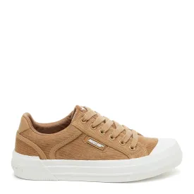 Cheery Tan Corduroy Trainers