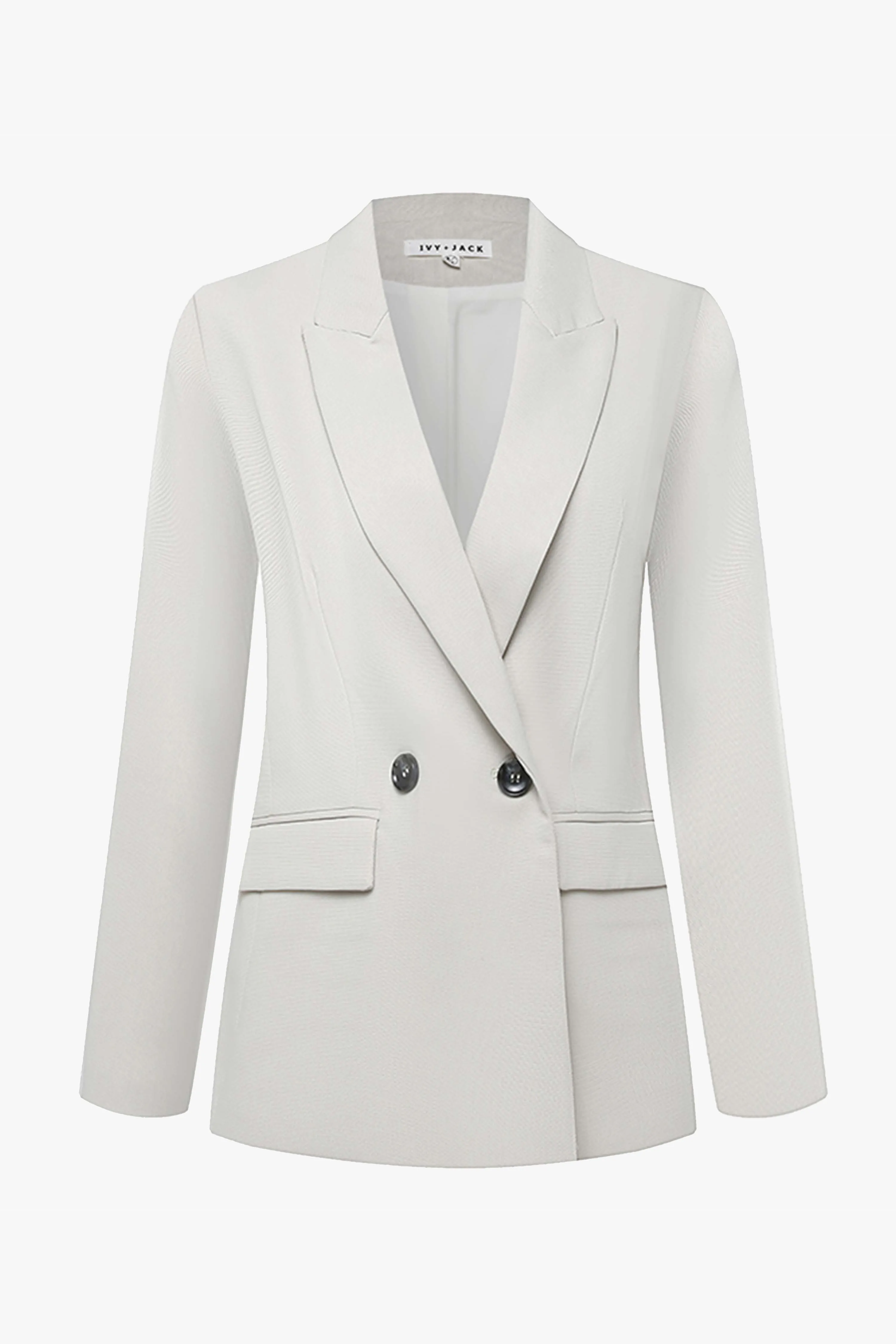 Cooper Cloud Textured Crepe Boyfriend Semi Fitted Blazer