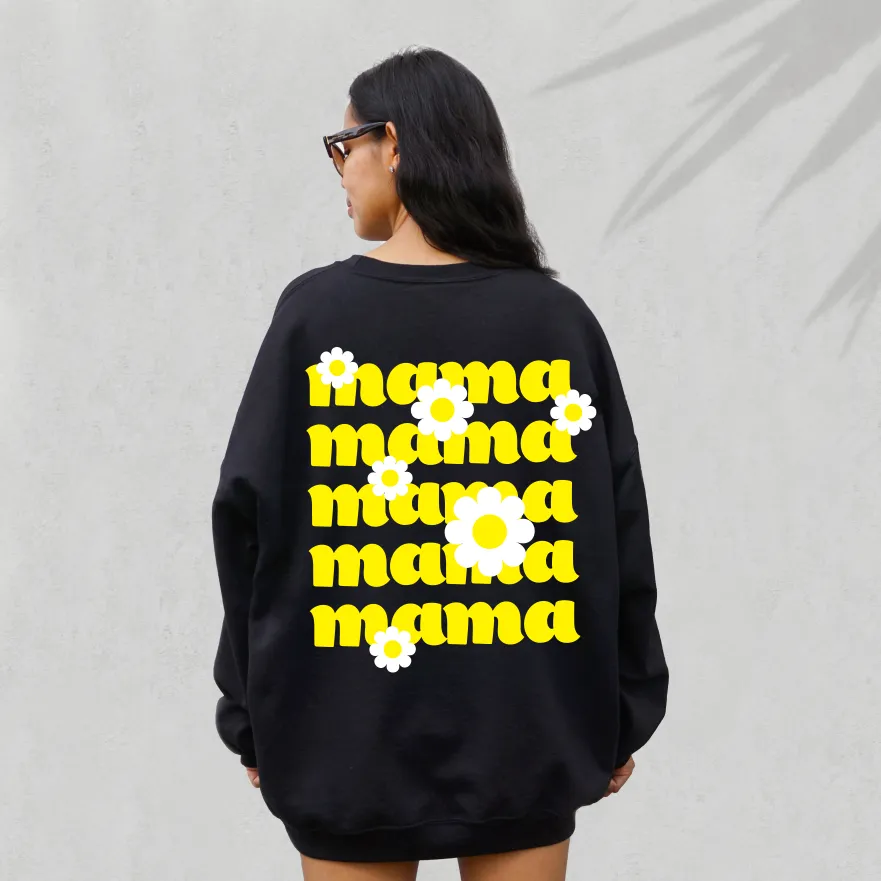 Daisy Mama • Black Pullover