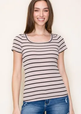 Feels Like Friday Striped Short Sleeve Tops - 2 Colors!