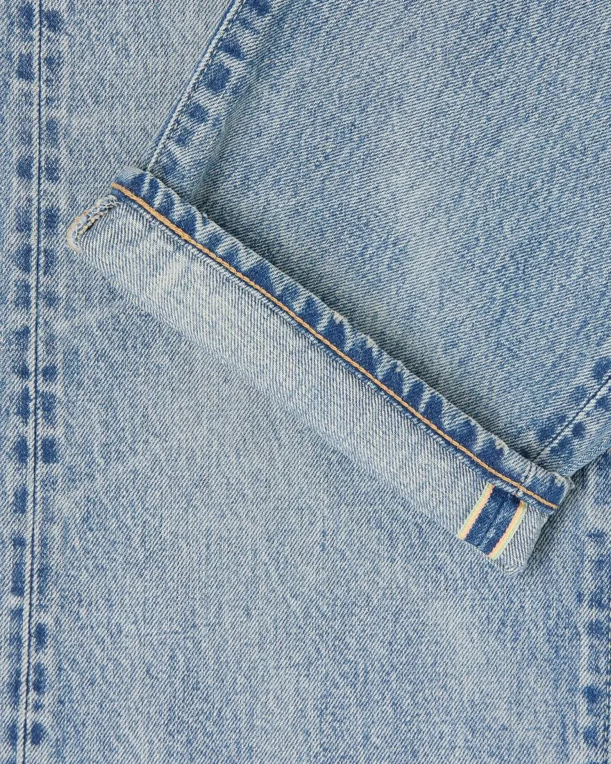 LOOSE STRAIGHT JEANS / EDWIN / BLUE LIGHT USED