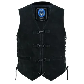 Men's Longreach Suede Biker Motorcycle Vest JRV10042