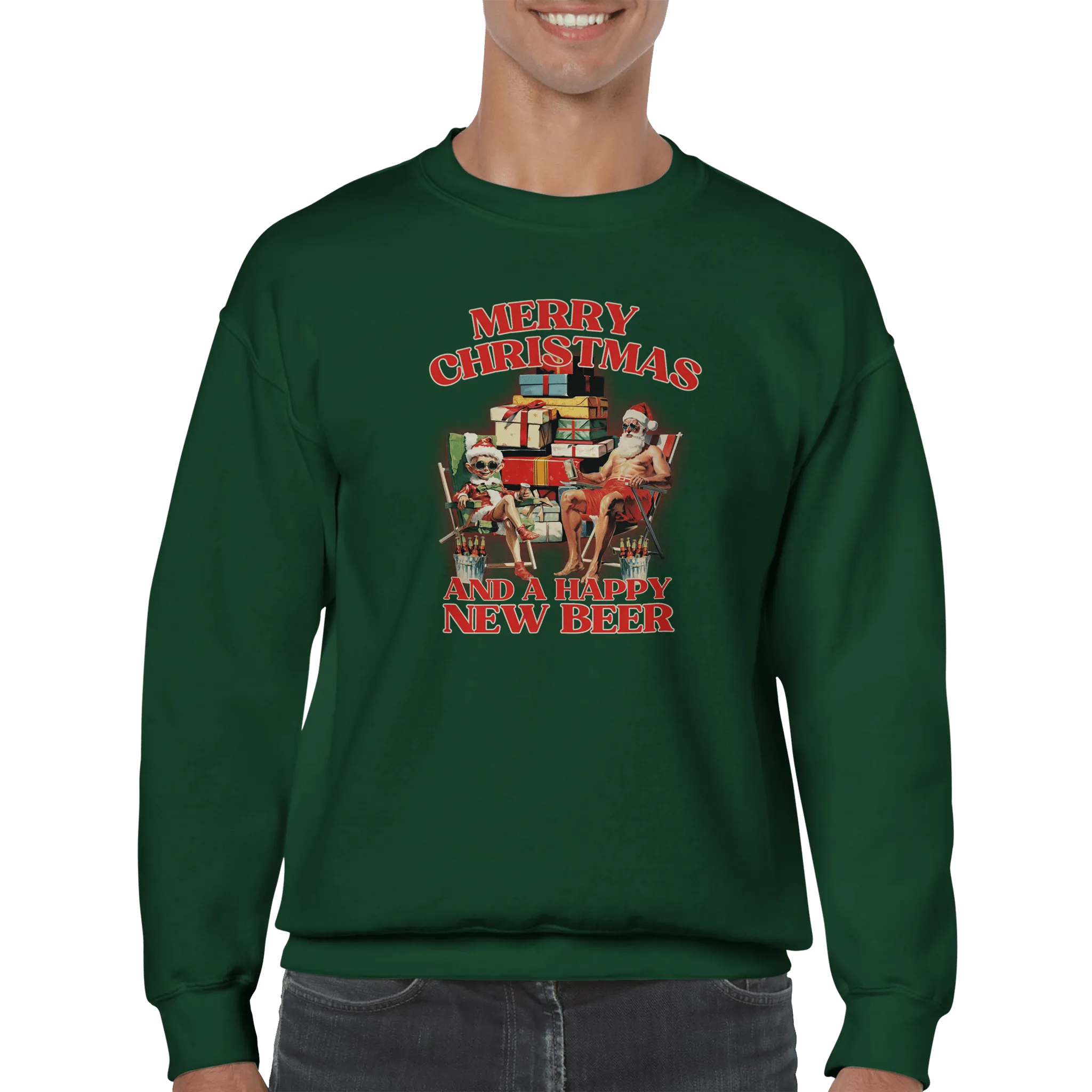 Merry Christmas and a Happy New Beer - Sweatshirt